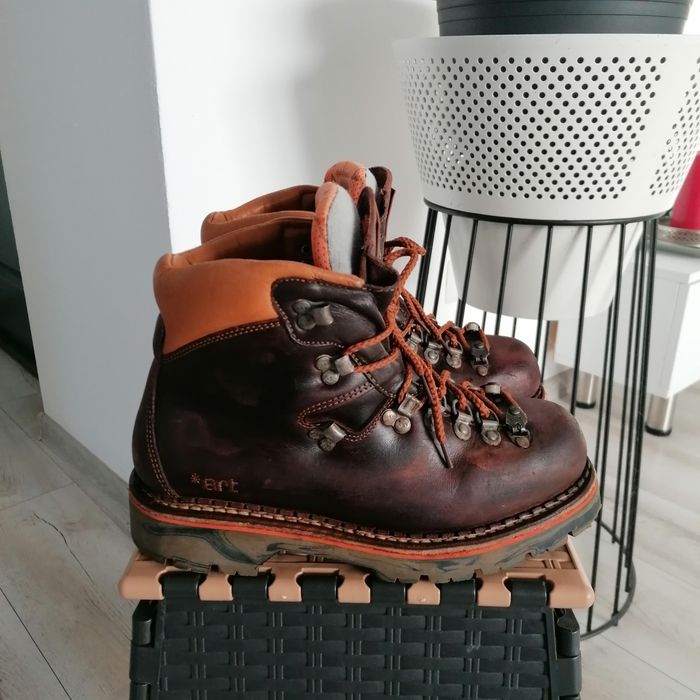 Ghete bărbați ART, drumeție, munte, piele naturală, import Germania