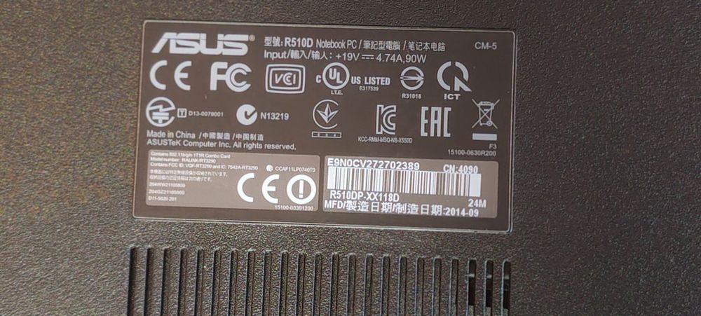 Asus 510D Laptop