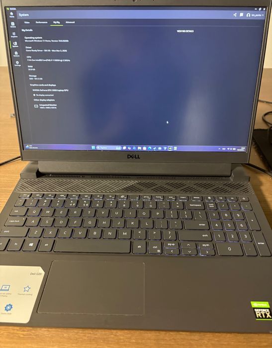 Лаптоп Dell G15 5511