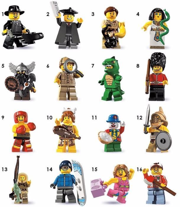 Лего минифигури серия 5/Lego minifigures series 5 гр. София Люлин 8 ...
