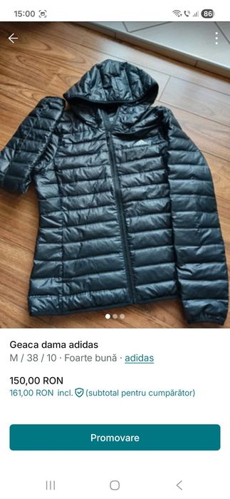 Geaca dama de primăvară adidas