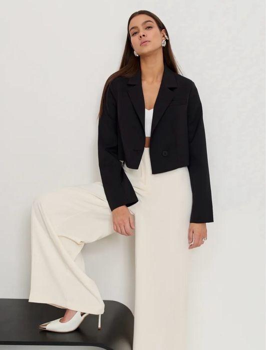 укороченный,короткий пиджак