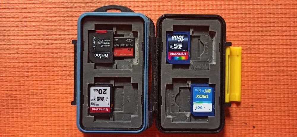 Ударопрочный кейс для карт памяти (SD, microSD, Memory Stick)
