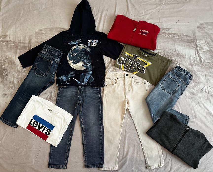 Guess,Levi’s,Mayoral,Zara,H&M