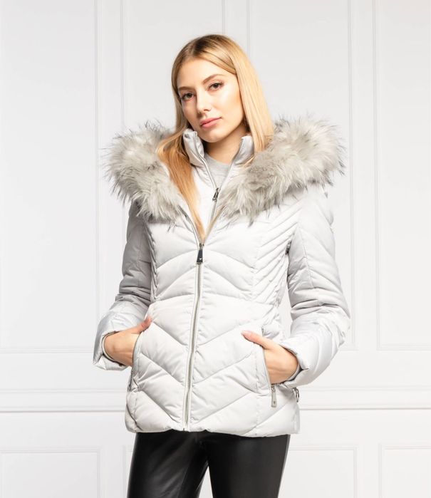 Дамско яке Guess, патешки пух, Сив, XS