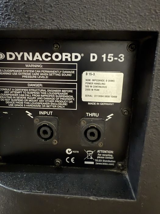 Vand boxe Dynacord D-lite D15.3