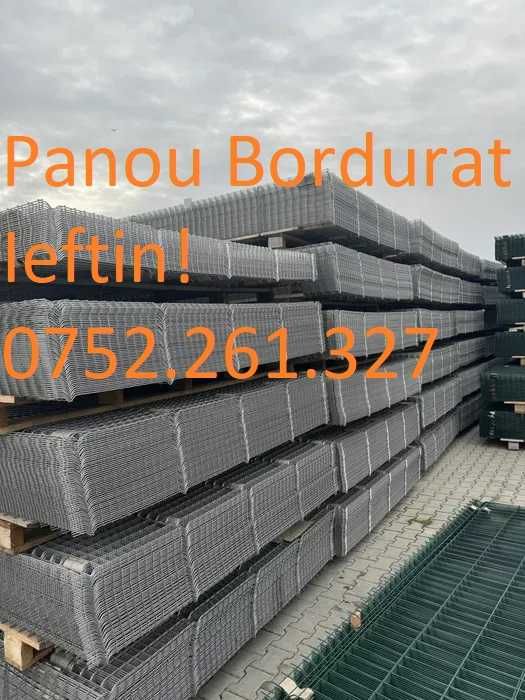 Plasa/ panou bordurat /TEAVA/ STALP 3.5-4.9MM/Zincat /Verde/Gri