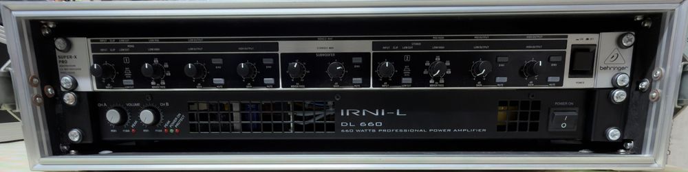IRNI DL660+Behringer SUPER X PRO CX2310+Cace Proel