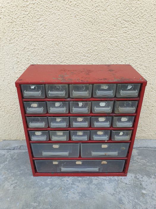 Dulap organizator metalic pentru piese mici, diverse