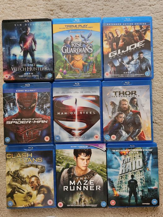 Оригинални Blu-Ray  и DVD от лична колекция на Английски език