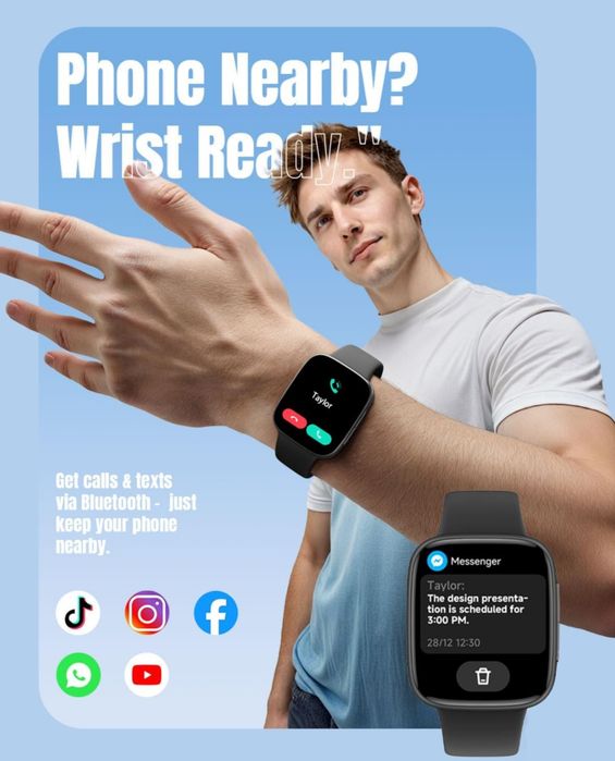 Antfit gtx20 AMOLED дисплей смарт часовник