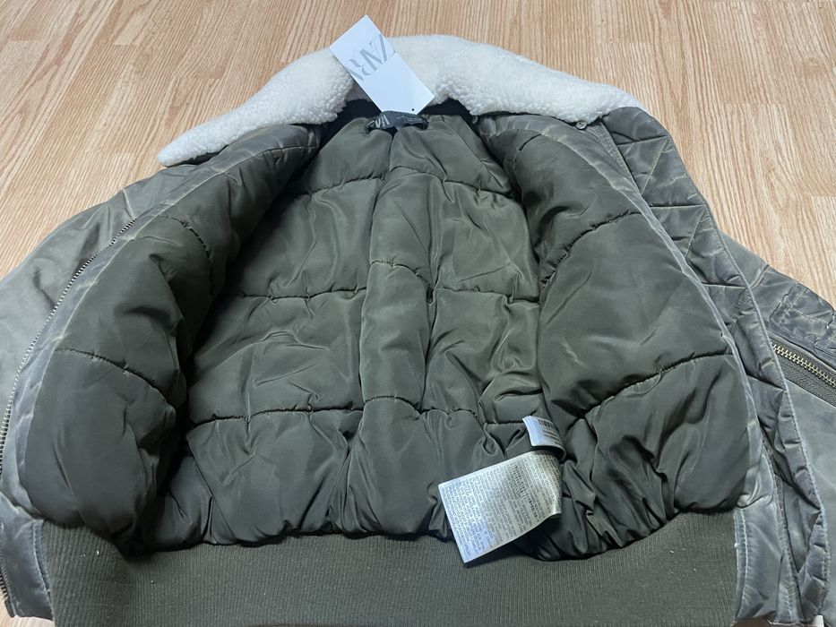 Geaca Zara noua xs army used look rezistenta la ploaie