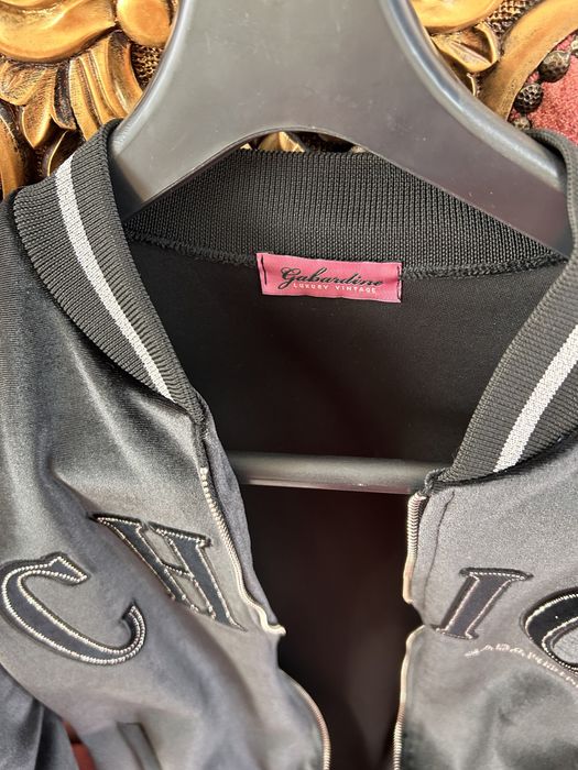 Италианско яке черно тип флайер