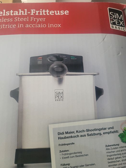 friteuză clasică pe ulei Simpex Basic de 3,5 litri