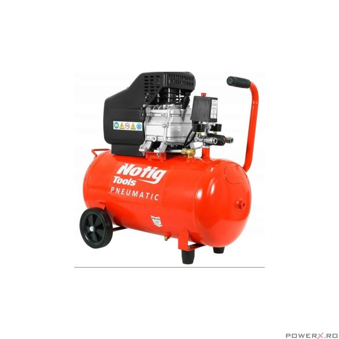 Compresor de aer cu 1 cilindru, 50L, 230V NOTIG