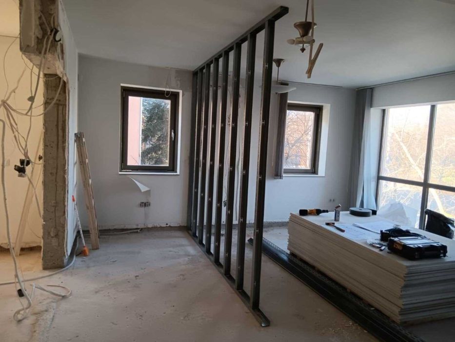 Монтаж на гипсокартон - стени, тавани, преградни стени