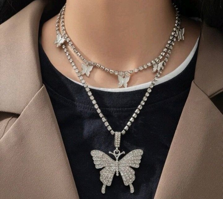 Colier Pandora argint s925 swarovski cristale tennis perle lanturi