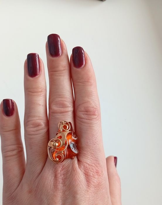 Комплект, серьги и кольцо