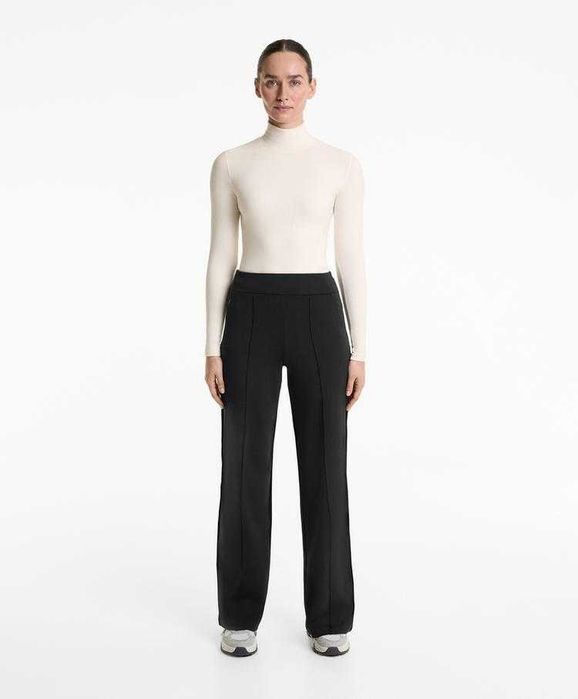 Женские брюки OYSHO High-rise warm straight-leg trousers with crease!