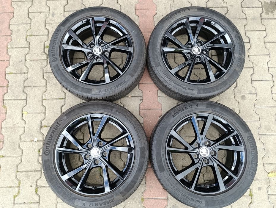 Jante aliaj 17'' Skoda Octavia MK8 A8 cu anvelope de vara dot 2020
