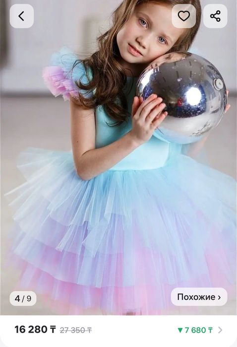 Нарядное платье для девочки