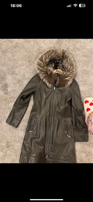 Geaca din piele naturala cu doua fete