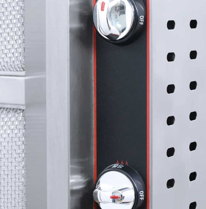 Aparat shaorma gaz GPL, Excalibur INOX, rotisor kebab gaz 3 arzatoare