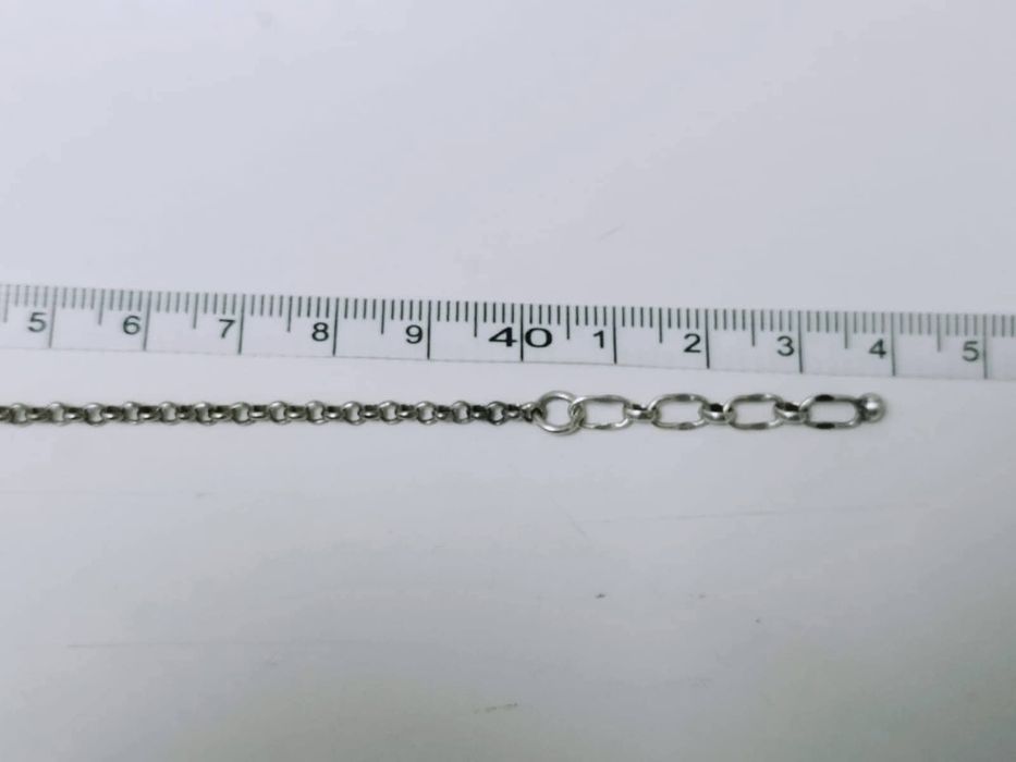 Vechi colier grandel, Charivari, argint 800 cu perle de caprioara