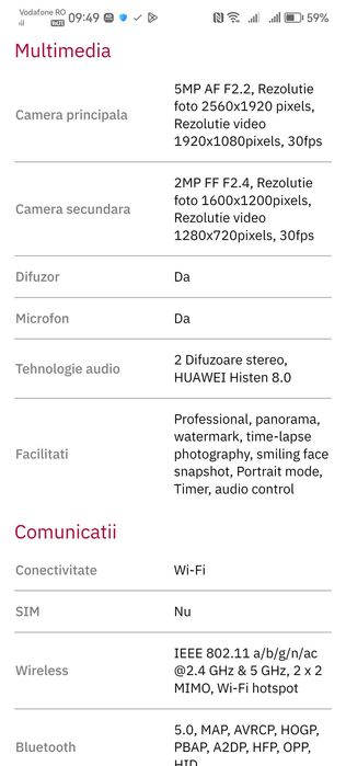 Tableta HUAWEI MatePad SE, 10.4", 128GB