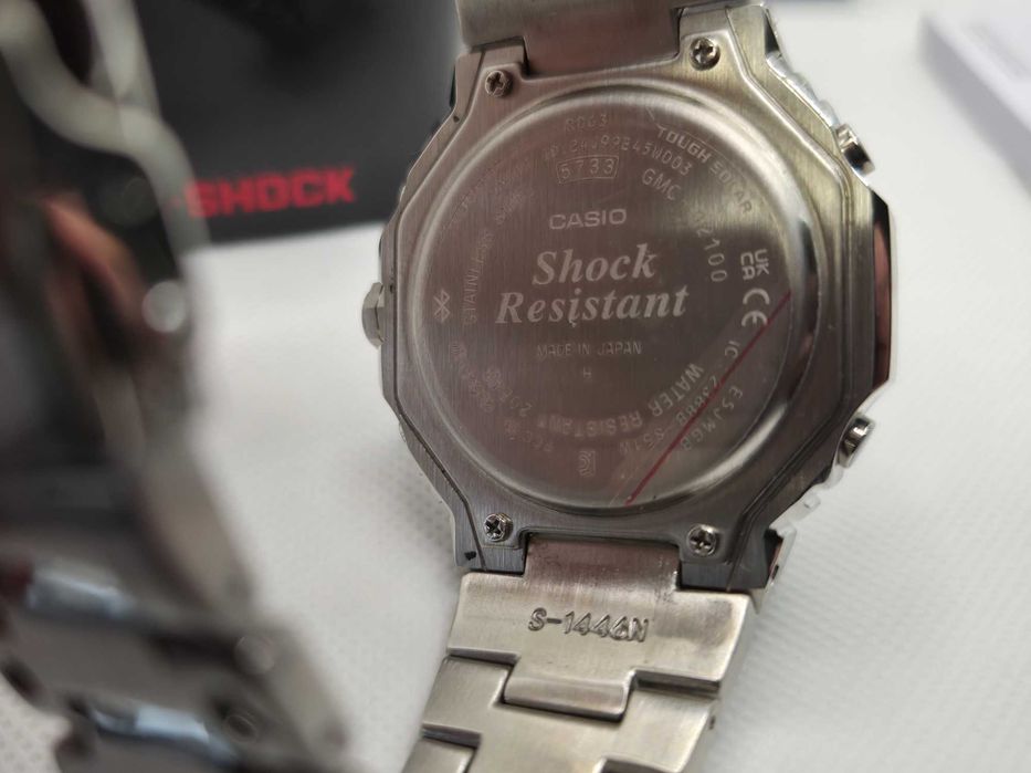 Ceas Barbatesc Casio g shock GMC B2100 Silver White,Nou,Garantie 2 ani