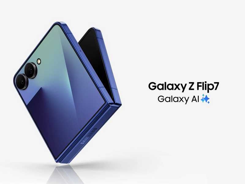 Samsung Galaxy Z Flip 7 5G 256GB Blue / Jet Black Гаранция!