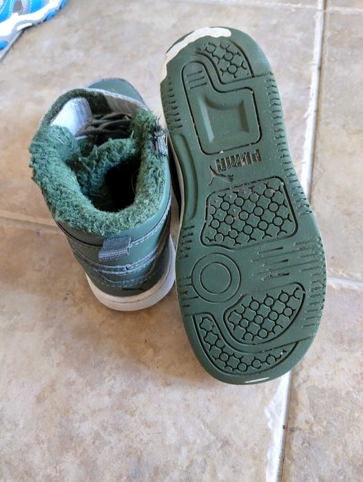 Боти на Puma тъмно зелени