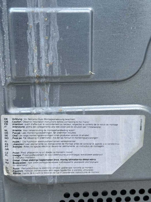 Cuptor industrial Balay FD 8807 - Utilizat, verificare necesară înaint