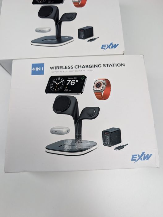 Statie de incarcare Sigilata - EXW 4in1 Wireless Charging Station