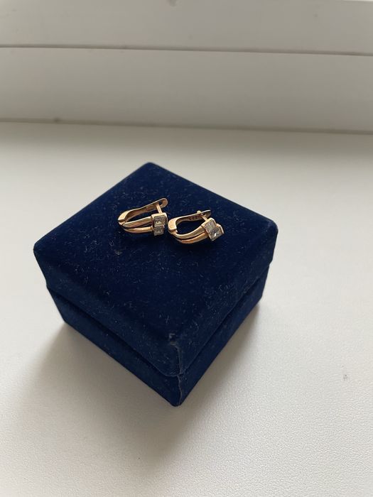 Золотые серьги 585 проба