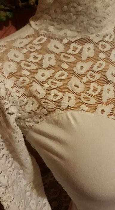 Pink Angel Ново Бяло Боди-S r/r