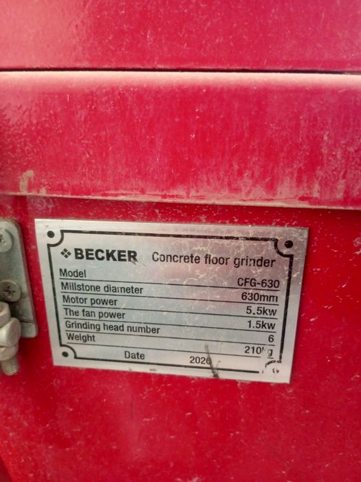 Beton pol silliqlash uskunasi (BECKER CFG630)