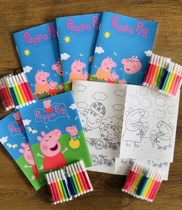 Персонализирани книжки за оцветяване на тема Пепа пиг / Peppa pig