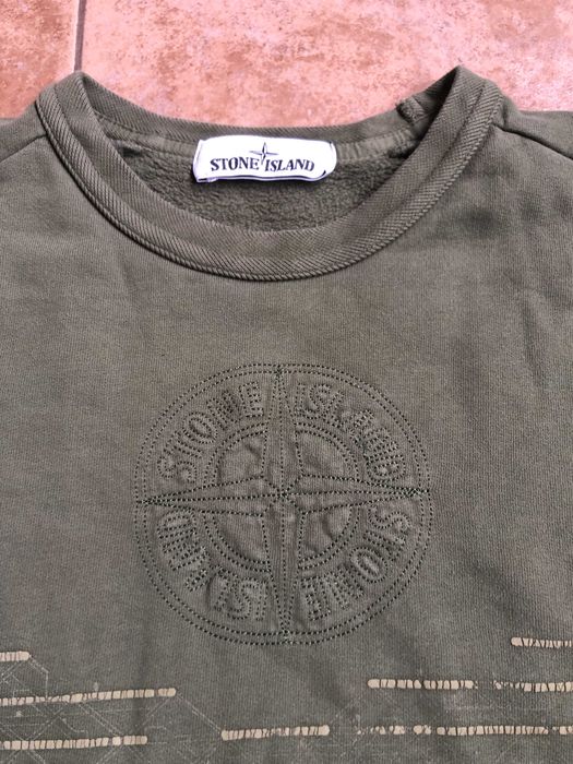 Stone Island Big Logo Crewneck Sweatshirt М