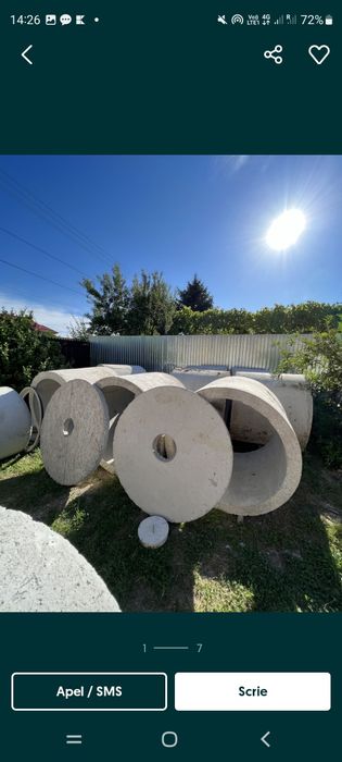 Vând tuburi, execut fose septice