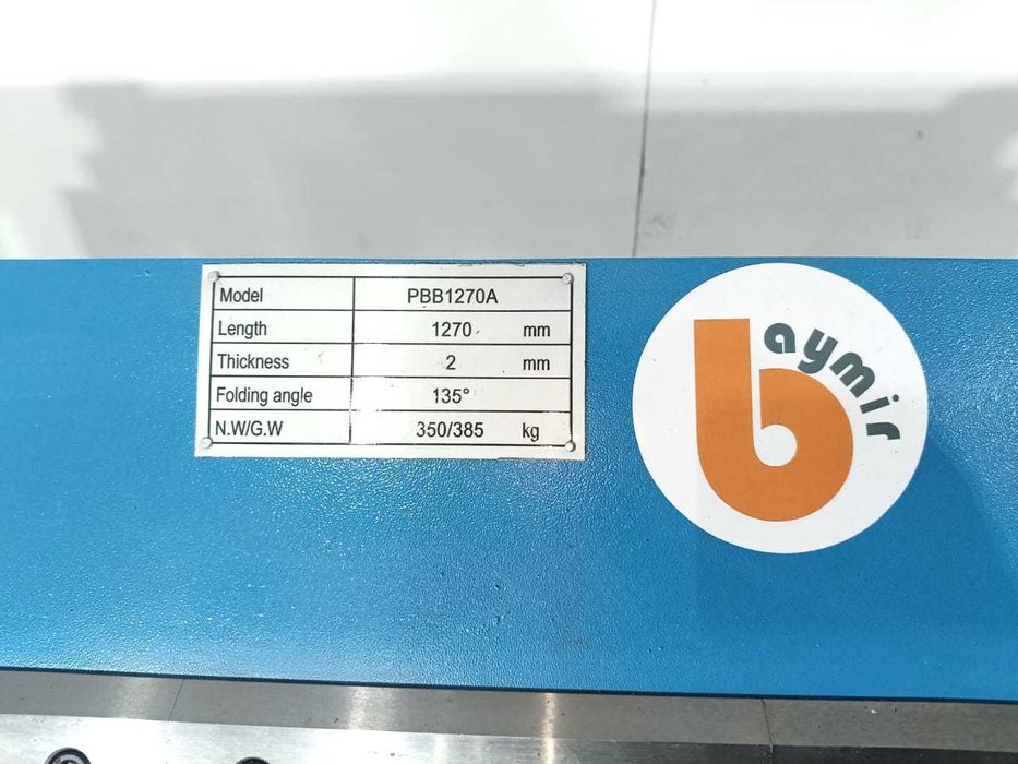 Листогибочный станок PBB1270/2 сегм. ручной