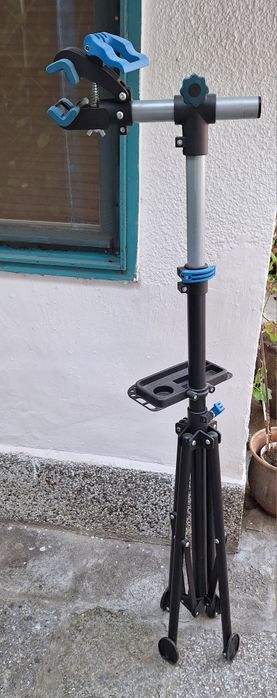 Стойка за ремонт на велосипеди POWERFIX PROFi, сгъваема, регулируема п