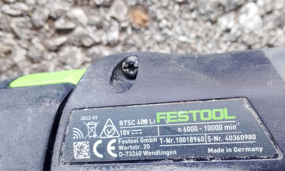 Акумулаторен ексцентричен шлайф Festool