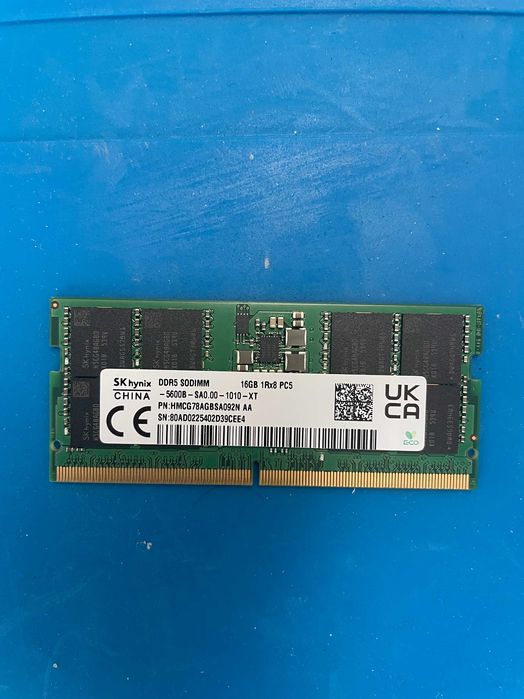 Sodimm 1 X 16 Gb Hynix HMA82GS6DJR8N-XN, garantie