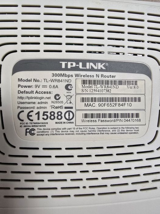 Router wireless wifi TP link