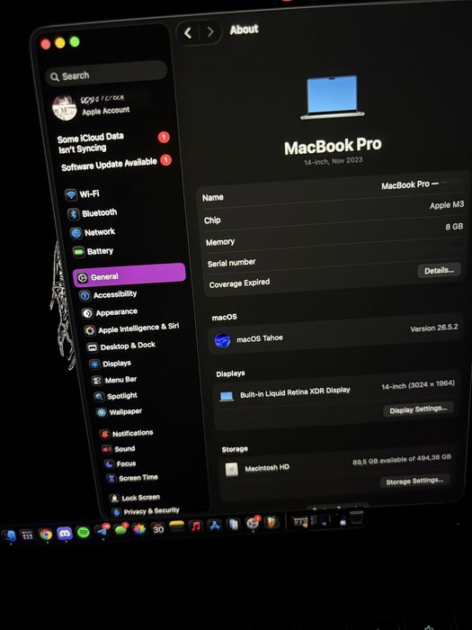 Macbook Pro M3 8/512