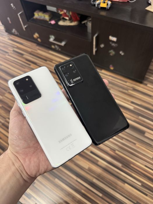 Samsung Galaxy S20 Ultra 5G, memorie 128GB, 12GB RAM, husa, frumos