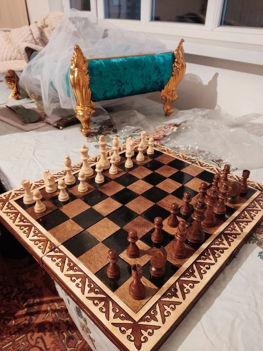 Шахматы и нарды 2в1