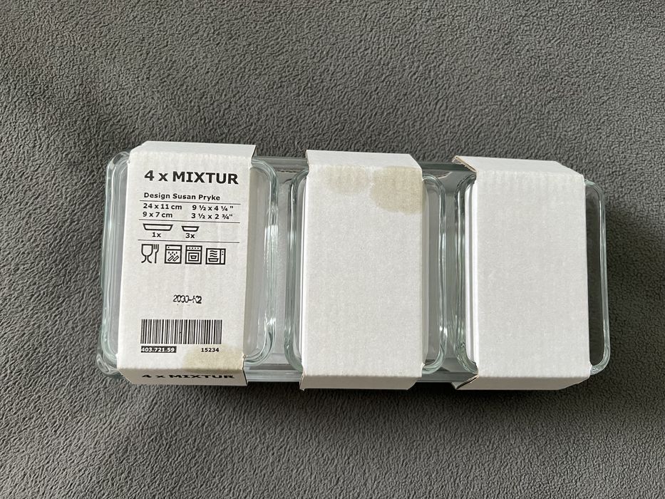 МИКСТУР Форма/блюдо для духовки, 4 шт. Икеа