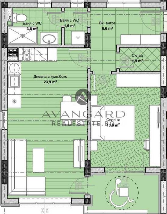 Продава се Двустаен апартамент в Пловдив, Остромила - 79 кв.м за 586 €/кв.м - Снимка #3